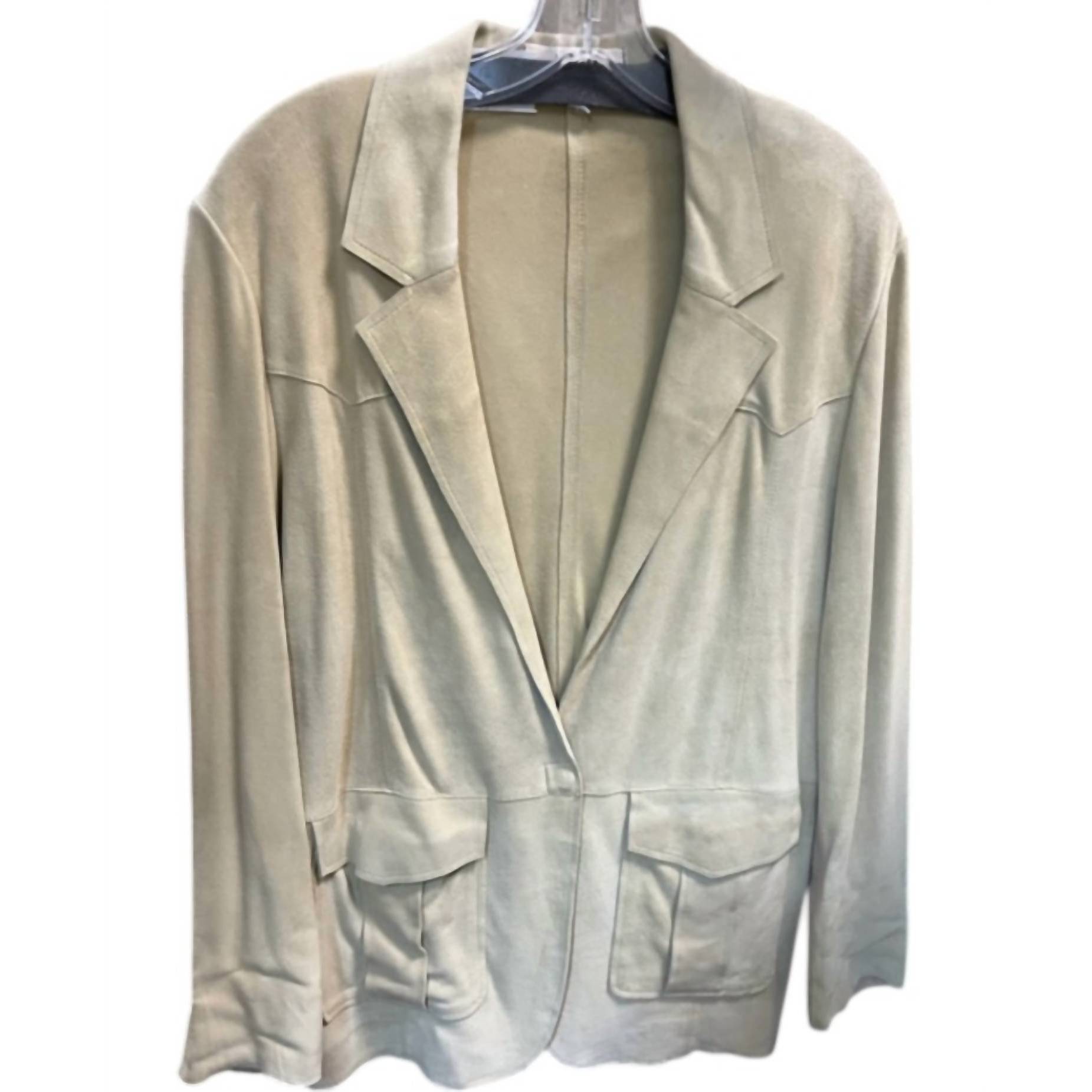 New Jakett Women's Therese Washed Suede Blazer In Sand